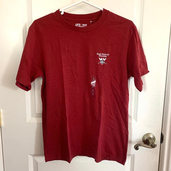 Uniqlo x One Piece Red Haired Pirates Graphic T-shirt in Red Unisex S - Picture 3 of 9